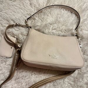 Kate Spade Rosie Shoulder Bag Parchment White Leather Purse KF086 NWT Ivory